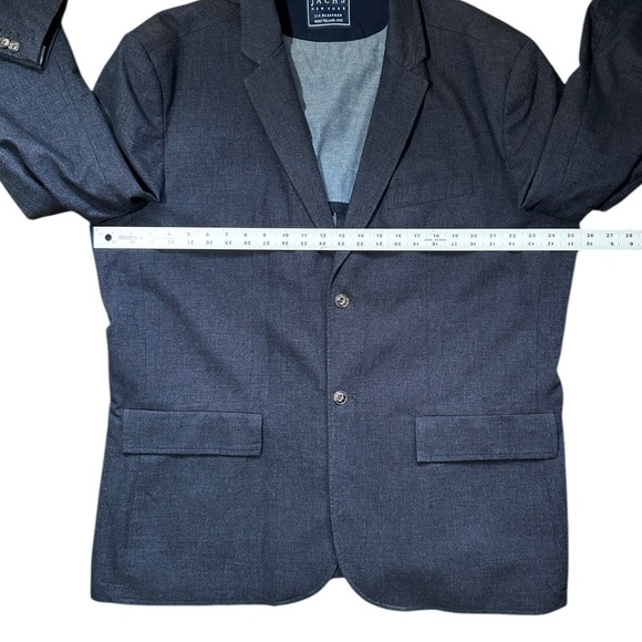 JACHS NY Navy Blazer Sports Coat Suit Jacket Cotton Blend Pockets Dbl Vent XXL - Picture 2 of 12